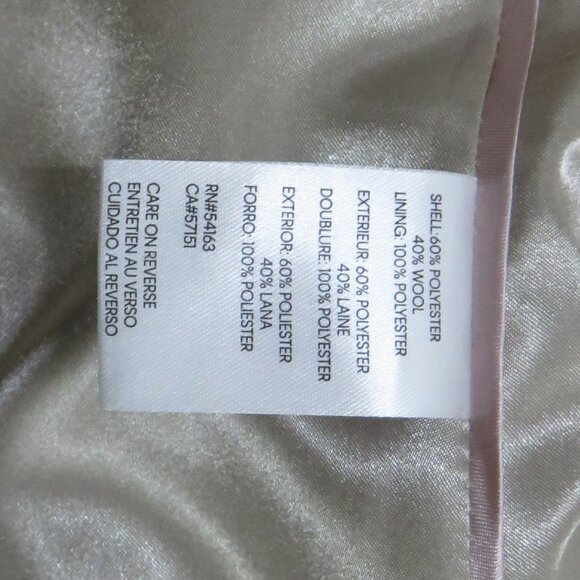 Calvin Klein Full-Length Wool Blend Coat - Picture 9 of 10